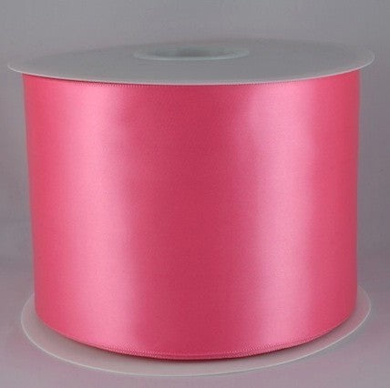54033 - 100mm Single Sided Satin Sash ribbon x 50 metre rolls!!29 Pink