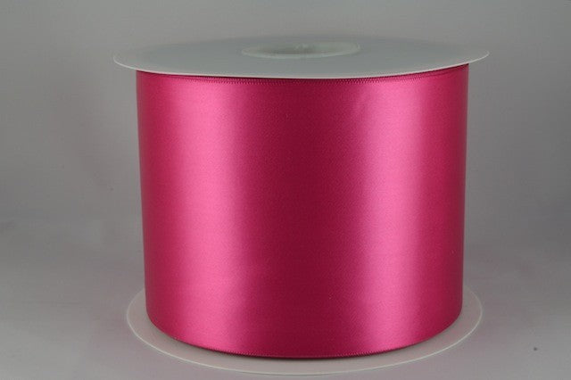 54033 - 100mm Single Sided Satin Sash ribbon x 50 metre rolls!!34 Fuschia