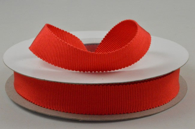 16mm, 25mm & 38mm Soft Rayon Petersham Ribbon x 20 Metre Rolls!16mm / Red
