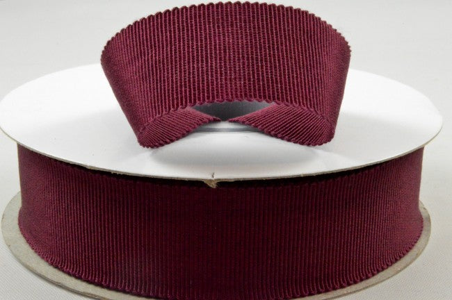 16mm, 25mm & 38mm Soft Rayon Petersham Ribbon x 20 Metre Rolls!25mm / Burgundy