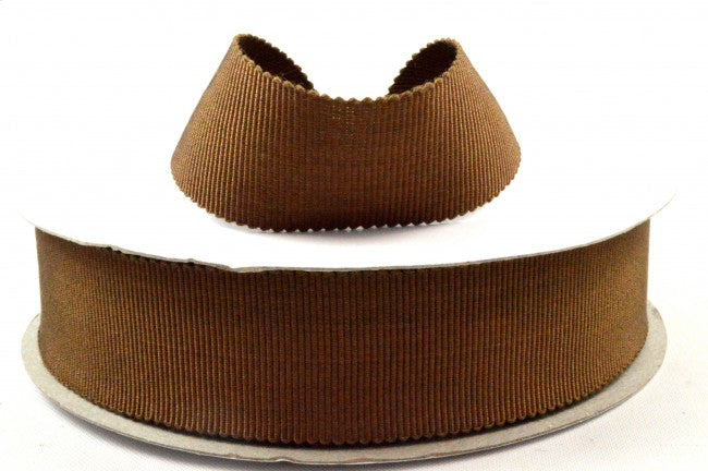 16mm, 25mm & 38mm Soft Rayon Petersham Ribbon x 20 Metre Rolls!16mm / Brown