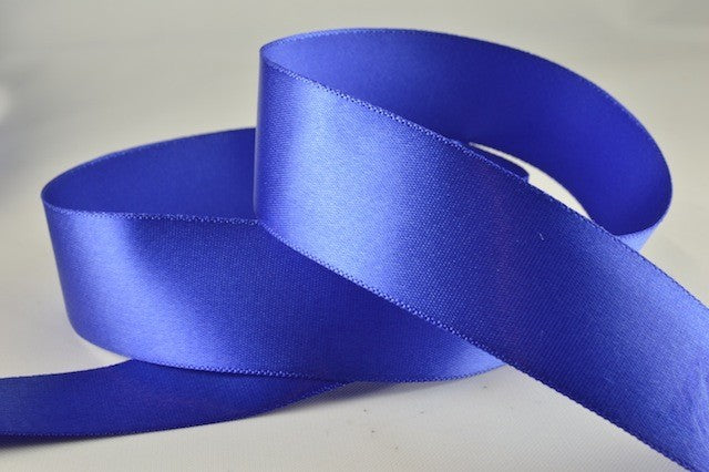 54033 - 15mm, 25mm & 38mm Single Faced Satin Ribbon x 100 Metre Rolls15mm / 75 Royal Blue