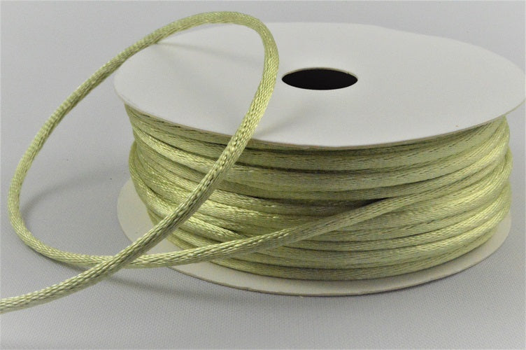 1mm & 2mm Rattail Stringing Satin Cord x 25 Metre Rolls!1mm / 63 Light Green