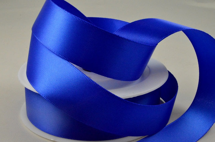 93977 - 3mm, 7, 10, 15, 25, 38 & 50mm Double Faced Satin Ribbon3mm / 75 Royal Blue / 50 Metres