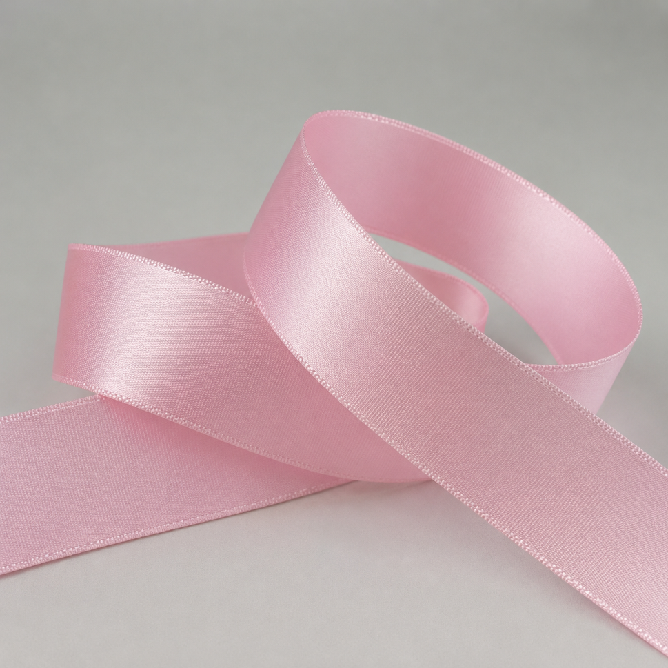 15mm, 25mm & 38mm Single Faced Satin Ribbon x 100 Metre Rolls!15mm / Baby Pink