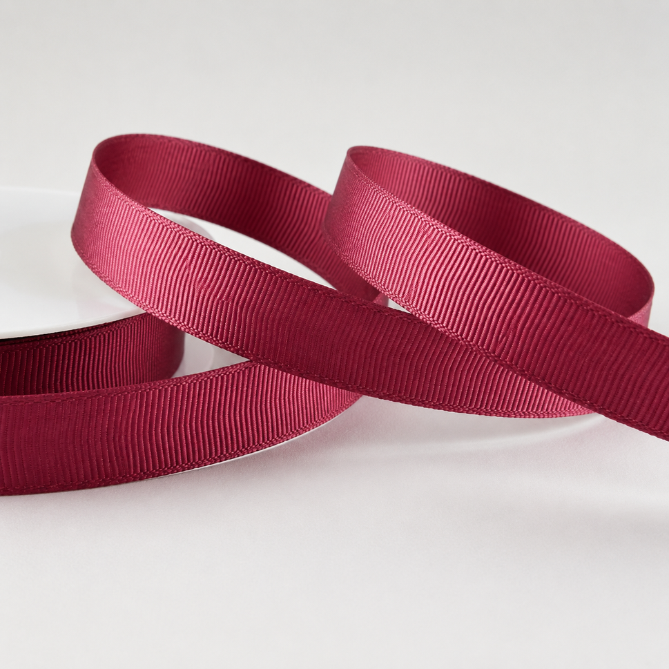 Wholesale Grosgrain Ribbon Rolls 20m, 6-38mm Widths6mm / 38 Burgundy