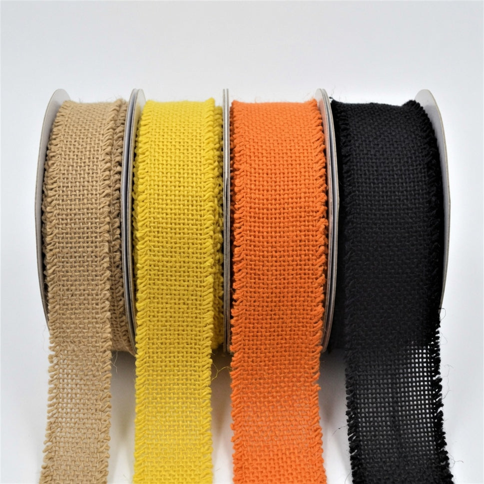 25, 38, 50mm & 63mm Wired Eco Friendly Jute Ribbon (10 Metre Rolls)