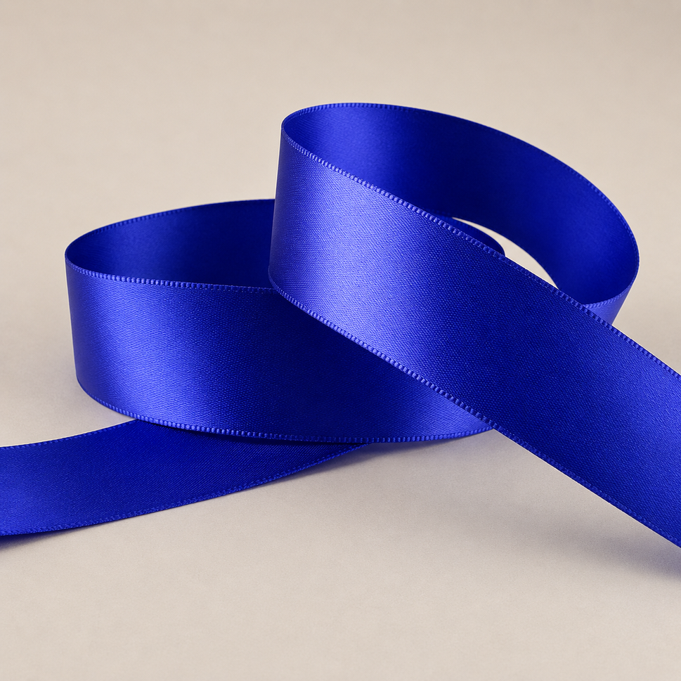 15mm, 25mm & 38mm Single Faced Satin Ribbon x 100 Metre Rolls!15mm / Royal Blue