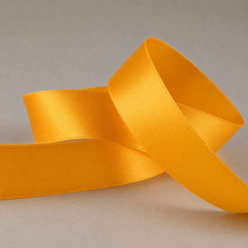 15mm, 25mm & 38mm Single Faced Satin Ribbon x 100 Metre Rolls!15mm / Rustic Orange
