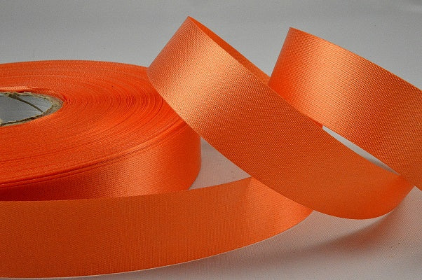 Acetate Satin Ribbon - 15mm, 24mm, 38mm, 50mm - 100 Metre Rolls!38mm / 106 APRICOT