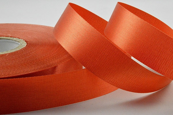 Acetate Satin Ribbon - 15mm, 24mm, 38mm, 50mm - 100 Metre Rolls!24mm / 80 AMBER