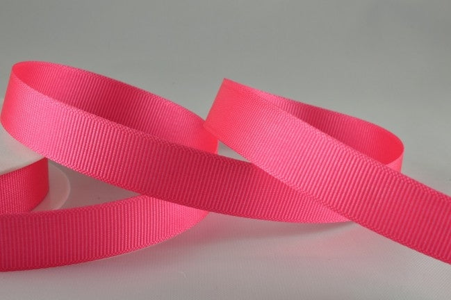 53754 - 6mm, 10mm, 16mm, 22mm & 38mm Plain Grosgrain Ribbon6mm / 33 Pink