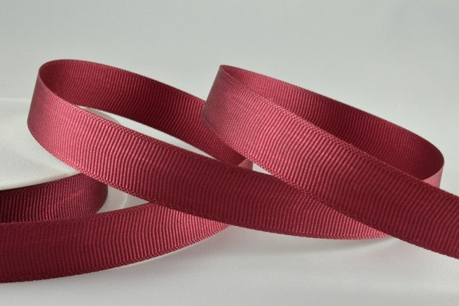 53754 - 6mm, 10mm, 16mm, 22mm & 38mm Plain Grosgrain Ribbon6mm / 38 Burgundy