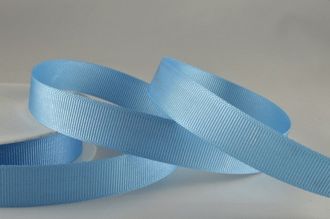 53754 - 6mm, 10mm, 16mm, 22mm & 38mm Plain Grosgrain Ribbon6mm / 70 Light Blue
