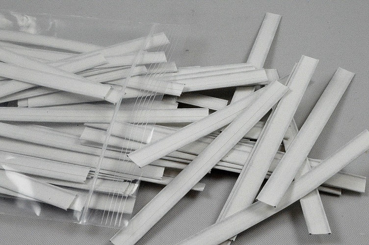 Double Wire Gold or White Twist Ties - In a Range of Lengths (100 per pack)White / 10cm