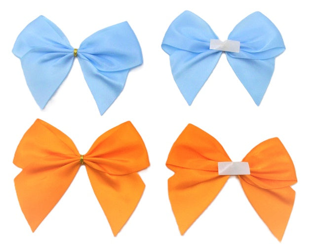 40mm Double Faced Satin Pre-tied Mini Bows (4 Bows per Pack)