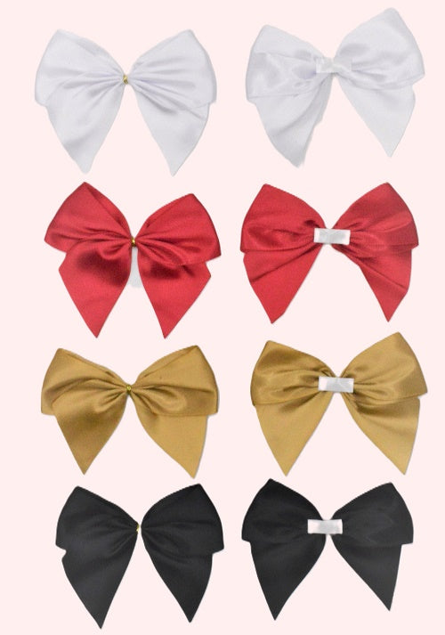 50mm Double Face Satin Pre-tied Mini Bows (3 per Pack)