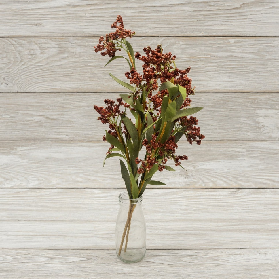 Delicate Soft Grass Floral DisplayBrown
