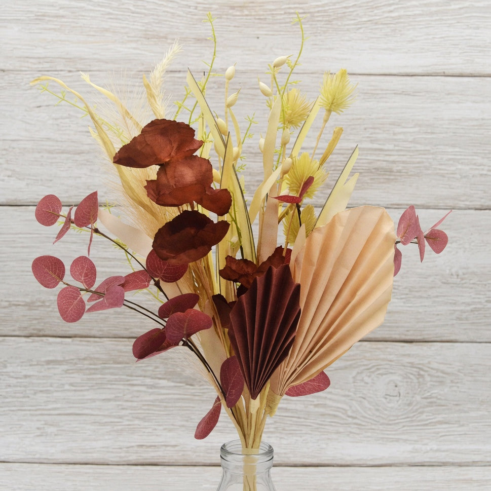 Dusky Red Flower & Petals Floral Display