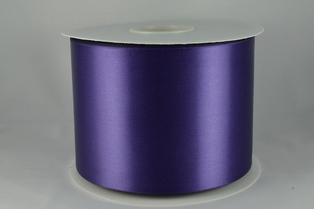 54033 - 100mm Single Sided Satin Sash ribbon x 50 metre rolls!!48 Purple