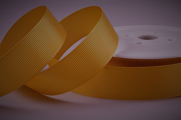 53754 - 6mm, 10mm, 16mm, 22mm & 38mm Plain Grosgrain Ribbon6mm / 52 Gold