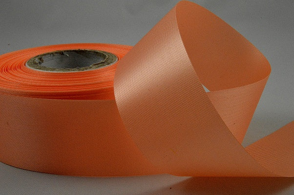 11mm, 15mm, 24mm, 38mm, 50mm, 73mm, 100mm Acetate Ribbon x 50 Metre Rolls!!24mm / 136 Papaya