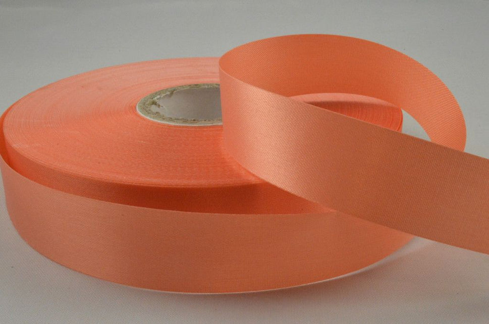 53784 - 11mm, 15mm, 24mm, 38mm, 50mm, 73mm, 100mm Acetate Ribbon x 50 Metre Rolls!!24mm / 107 Peach