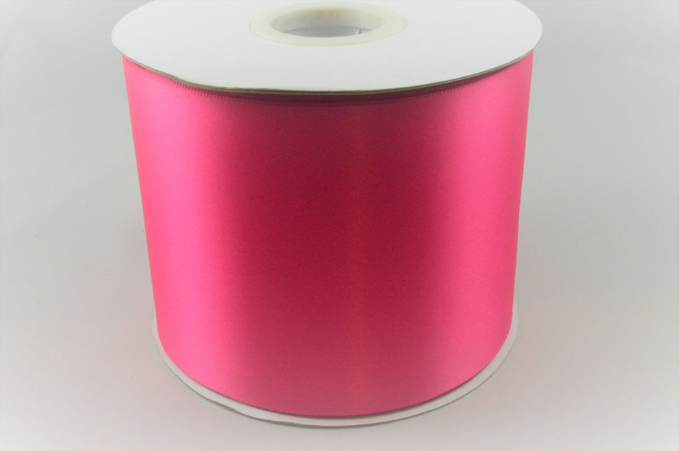 54033 - 100mm Single Sided Satin Sash ribbon x 50 metre rolls!!31 Light Fuschia