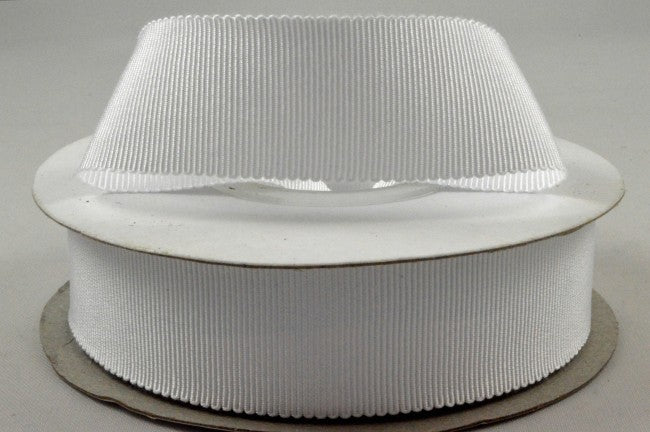 16mm, 25mm & 38mm Soft Rayon Petersham Ribbon x 20 Metre Rolls!16mm / White