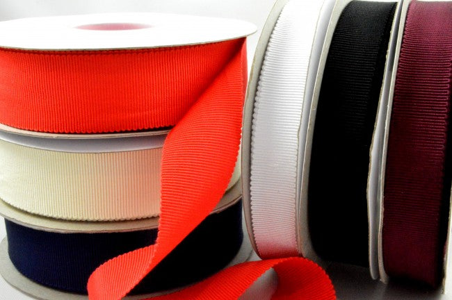 16mm, 25mm & 38mm Soft Rayon Petersham Ribbon x 20 Metre Rolls!