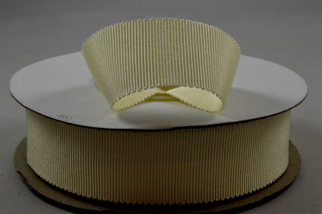 16mm, 25mm & 38mm Soft Rayon Petersham Ribbon x 20 Metre Rolls!38mm / Cream