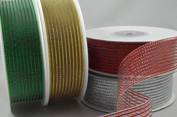 Striped Lurex Ribbon