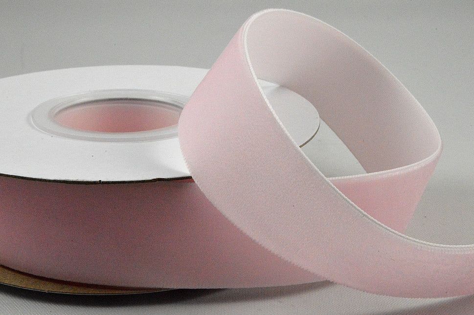 16mm, 25mm, 38mm Nylon Velvet Ribbon (5 Metre Rolls)16mm / Pink