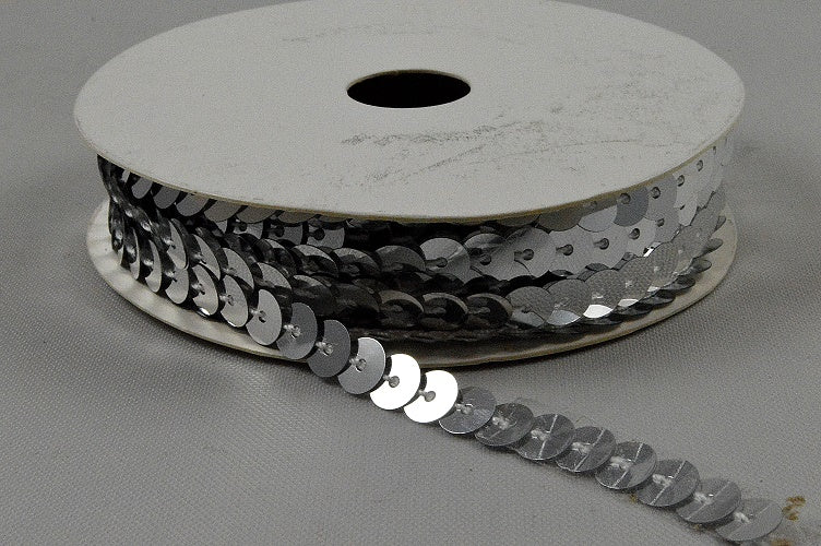 6mm Bright Stringed Sequins x 10 Metre Rolls!Silver