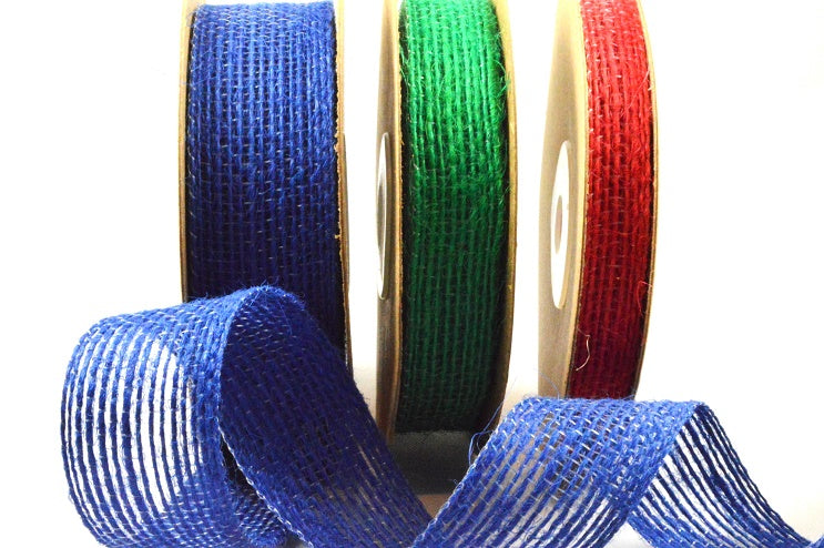 55142 - 10mm, 15mm & 25mm Eco Jute Woven Ribbon x 10 Metres!