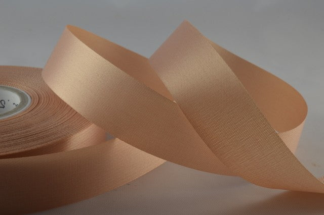53784 - 11mm, 15mm, 24mm, 38mm, 50mm, 73mm, 100mm Acetate Ribbon x 50 Metre Rolls!!24mm / 59 Beige