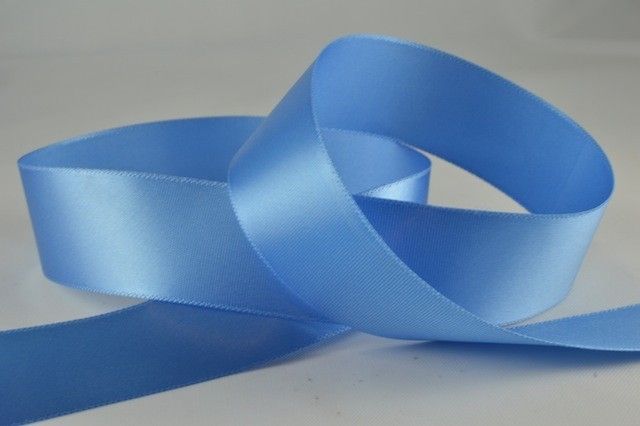 15mmm 25mm & 38mm Blue Single Faced Satin Ribbon x 100 Metre Rolls!38mm