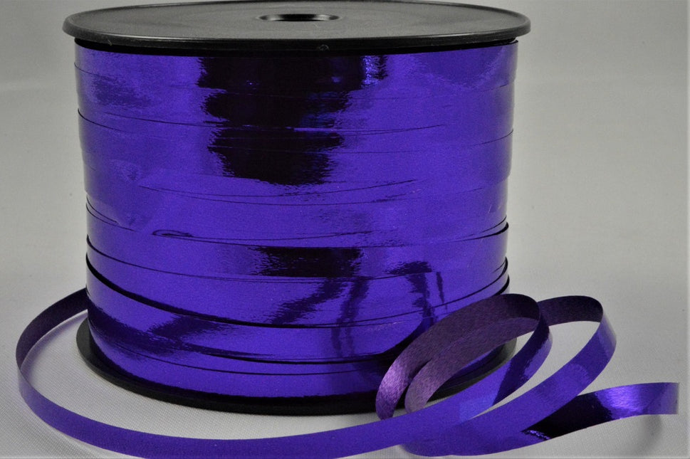 5mm Metallic Coloured Polypropylene Curling Ribbon x 250 Metre Rolls!Cadbury Purple