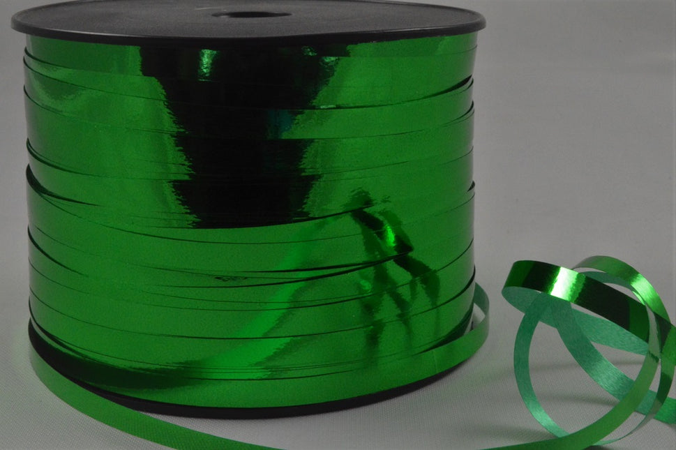 5mm Metallic Coloured Polypropylene Curling Ribbon x 250 Metre Rolls!Emerald Green