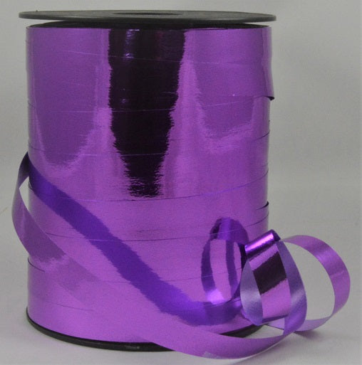 10mm Metallic Coloured Polypropylene Curling Ribbon x 250 Metre Rolls!Purple