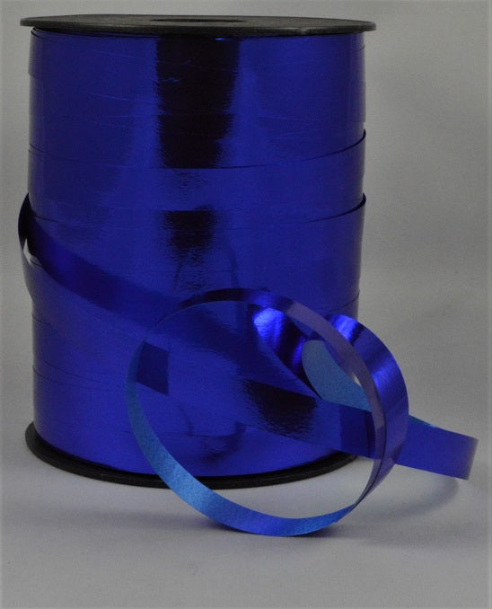 10mm Metallic Coloured Polypropylene Curling Ribbon x 250 Metre Rolls!Royal Blue