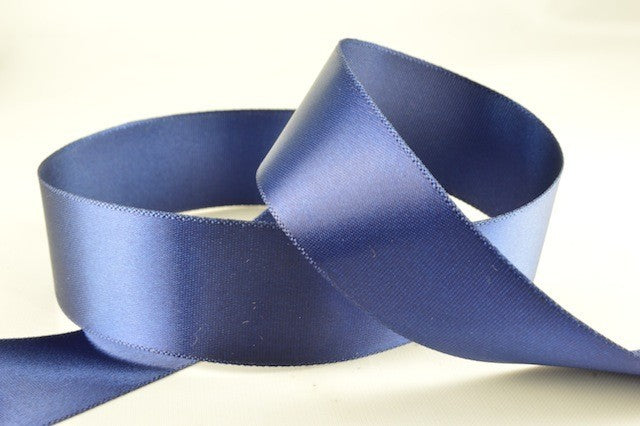 54033 - 15mm, 25mm & 38mm Single Faced Satin Ribbon x 100 Metre Rolls15mm / 79 Navy Blue