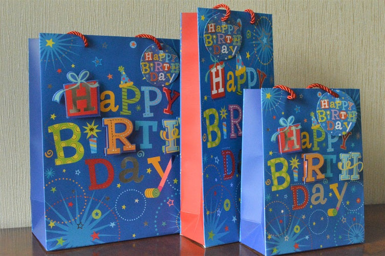 3D Happy Birthday Gift Bags, Bottle Bags & Tags!