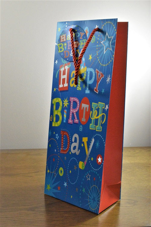 3D Happy Birthday Gift Bags, Bottle Bags & Tags!Bottle Bag