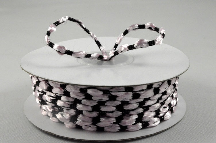 3mm Baby Pink Woven Braided Thread x 25 Metre Rolls!