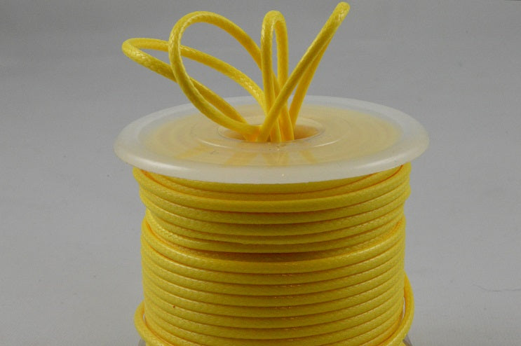 2mm Yellow Coloured Rope Waxed Cord x 25 Metre Rolls!