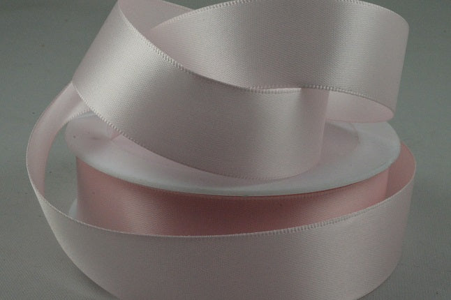 93977 - 3mm, 7, 10, 15, 25, 38 & 50mm Double Faced Satin Ribbon3mm / 30 Hinted Pink / 50 Metres
