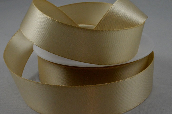 93977 - 3mm, 7, 10, 15, 25, 38 & 50mm Double Faced Satin Ribbon3mm / 54 Pale Brown / 50 Metres