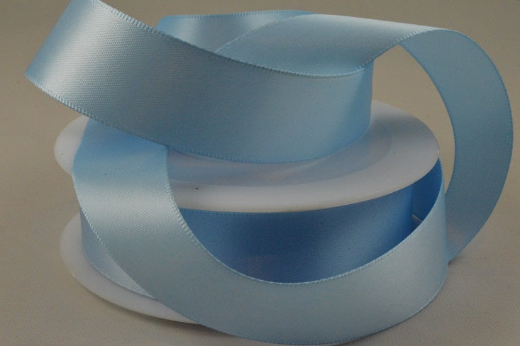 93977 - 3mm, 7, 10, 15, 25, 38 & 50mm Double Faced Satin Ribbon3mm / 70 Light Blue / 50 Metres