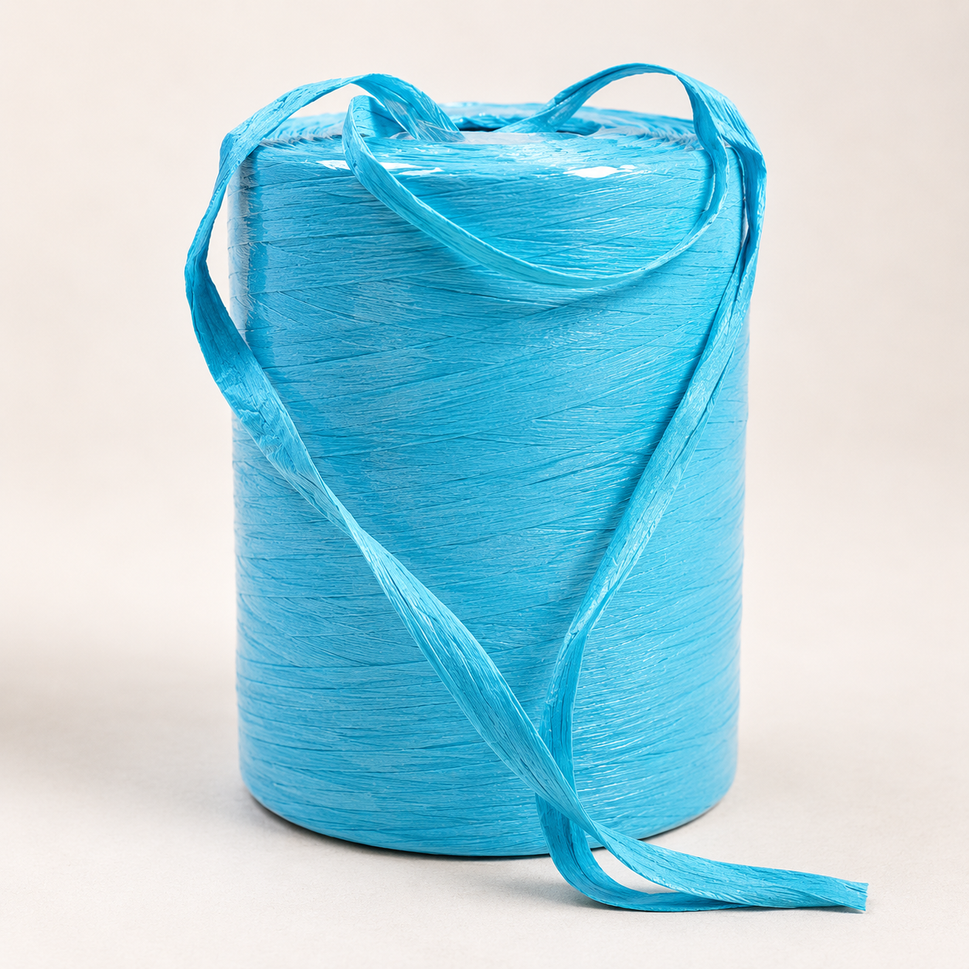 7mm Paper Rafia Ribbon x 200 Metre Rolls!Aqua Blue